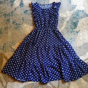 Cute navy Polka dress